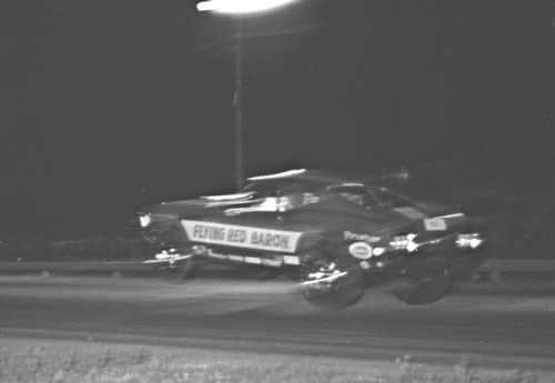 Tri-City Dragway - Flying Red Baron Crash From Fred Militello Photo By Don Ruppel 